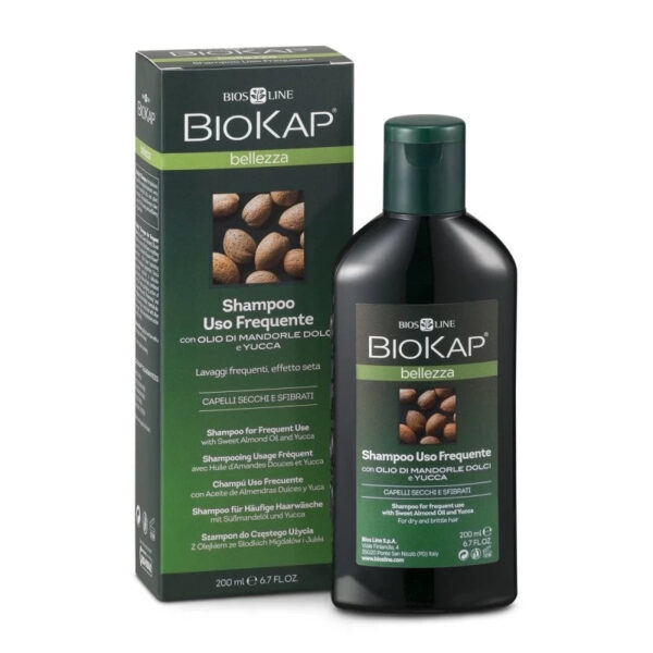 Biokap – Shampooing Usage Fréquent 200 Ml Douceur & Vitalité pour Tous Types de Cheveux