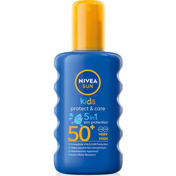 Nivea – Sun Kids Crème Solaire Protect & Hydrate 5 in 1 SPF 50+ – 200 Ml