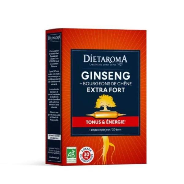 Dietaroma – Ginseng Extra Fort – 20 Ampoules