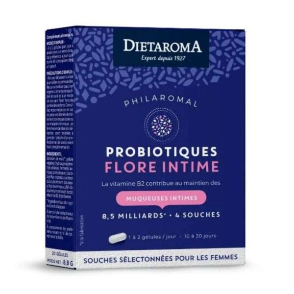 Dietaroma – Probiotiques Philaromal Flore Intime – 20 Gélules