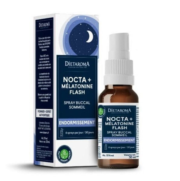 Dietaroma – Nocta + Mélatonine Flash (Spray) – 30 Ml