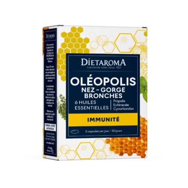Dietaroma – Oleopolis Immunite Nez Gorge Bronches Bio B – 60 Capsules