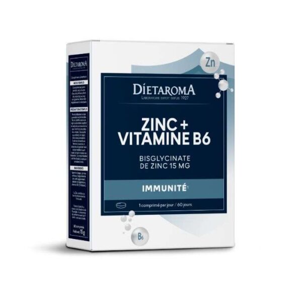 Dietaroma – Zinc + Vitamine B6 – 60 Comprimés