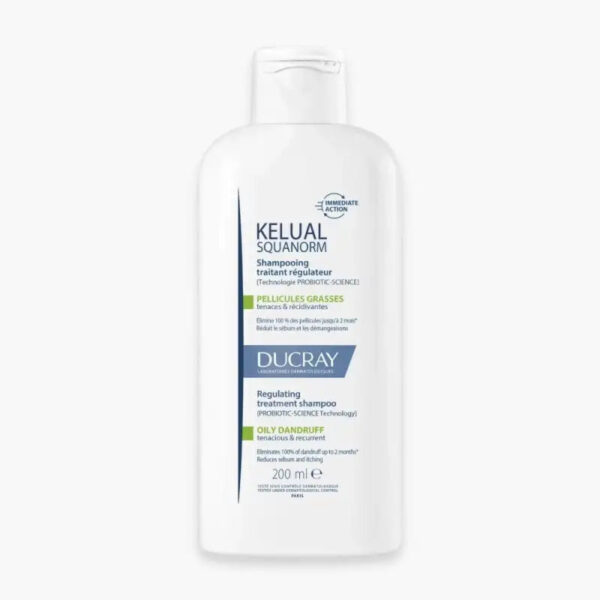 Ducray – Squanorm Shampooing Traitant Antipelliculaire Pellicules Grasses – 200 Ml