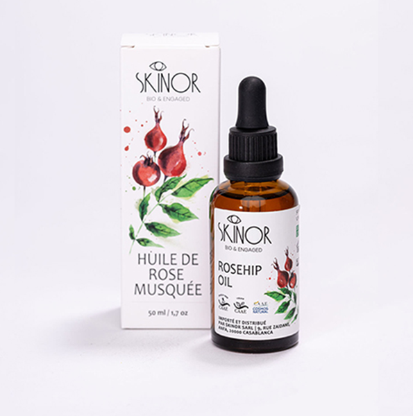 Skinor – Bio Huile de Rose Musquée – 50 Ml
