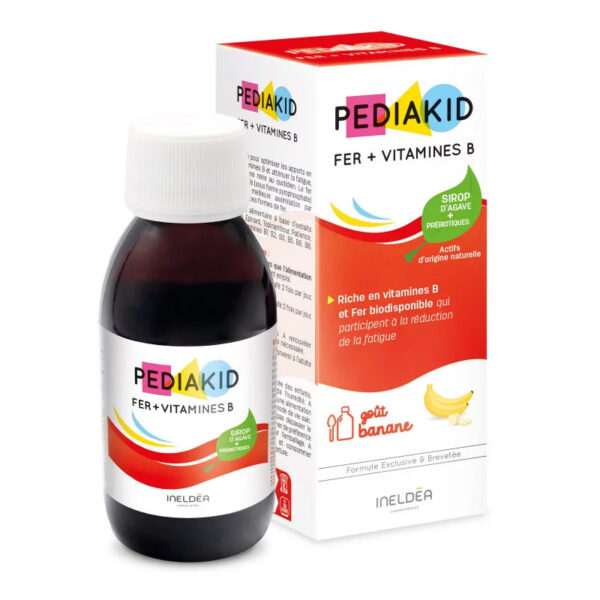 Pediakid – Sirop Fer + Vitamine B Enfants – 125 Ml
