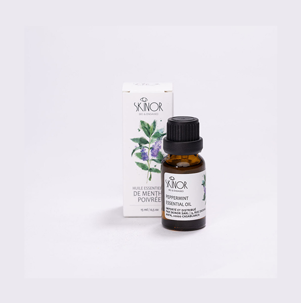 Skinor – Huile Essentielle de Menthe Poivrée – 15 Ml