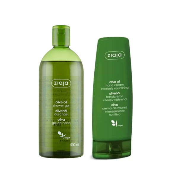 Ziaja – Olive Oil Gel Douche 500 Ml + Crème Mains – 80 Ml
