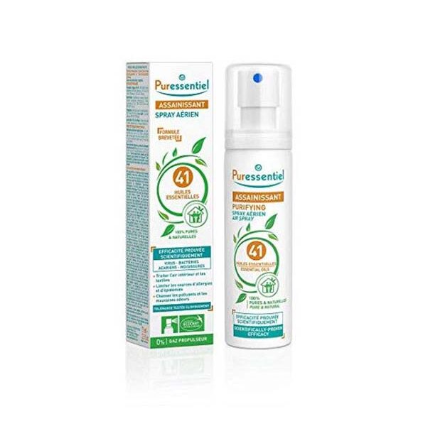 Puressentiel – Assainissant Spray Aerien aux 41 Huiles Essentielles – 75 Ml