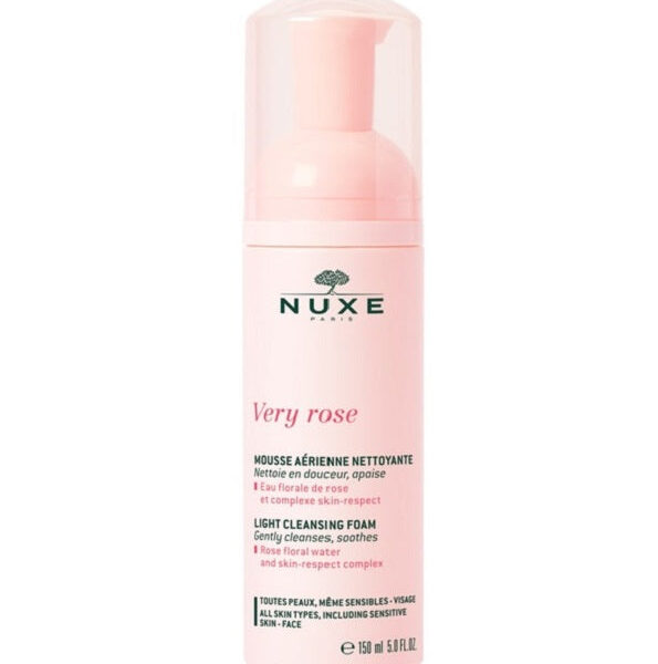 NUXE – Very Rose Mousse Aérienne Nettoyante – 150 Ml