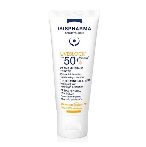Isispharma – Uveblock Crème Minerale Teintee SPF 50+ – 40 Ml