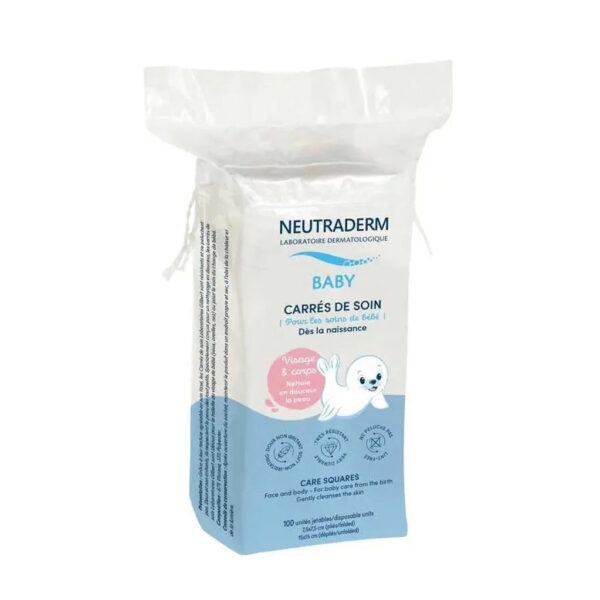 Gilbert – Neutraderm Carrés de Soin Visage & Corps 100 Piéces