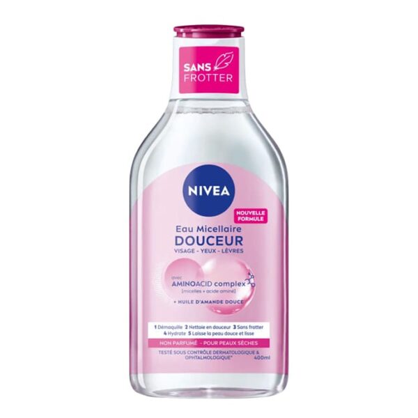 Nivea – Eau Micellaire Douceur Peaux Sèches – 400 Ml