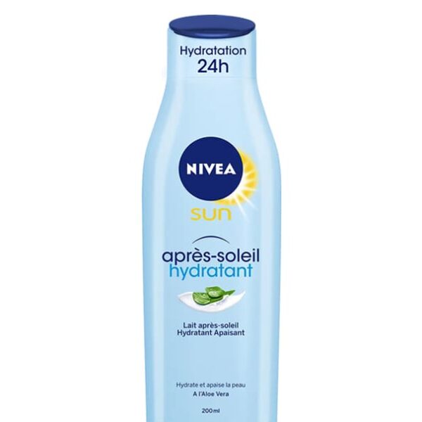 Nivea – Sun Lait Après-soleil Hydratant à l’Aloe Vera Bio – 200 Ml