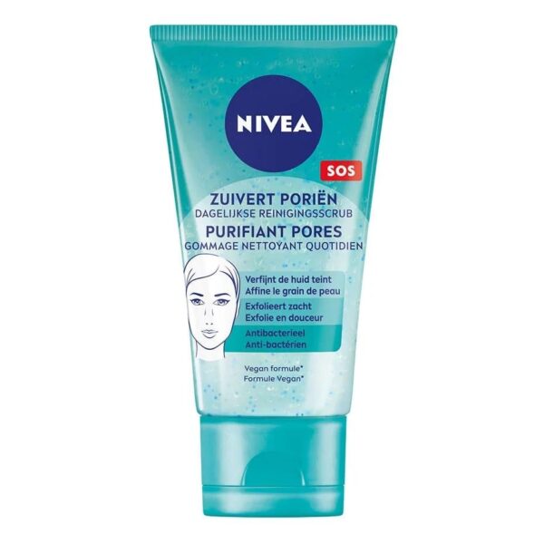 Nivea – Gommage Nettoyant Quotidien 150 Ml Exfoliant Doux & Purifiant pour Tous Types de Peaux