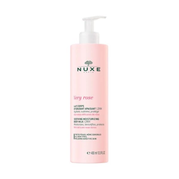 NUXE – Very Rose Lait Corps Hydratant Apaisant 24H – 400 Ml