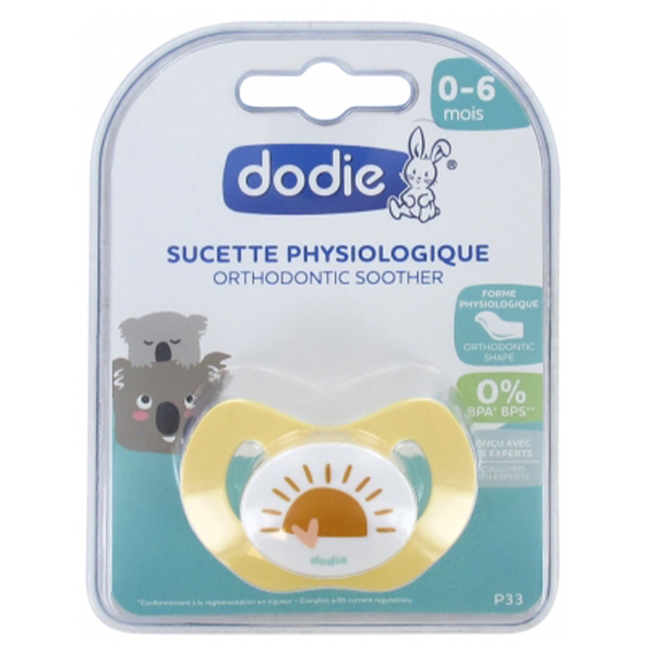 Dodie – Sucette Physiologique P33 Soleil 0102