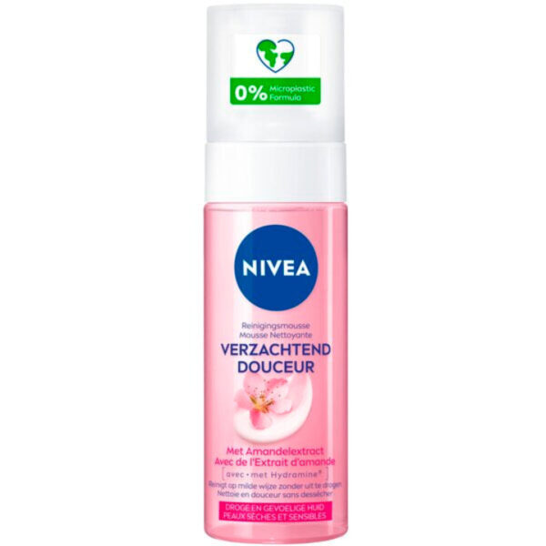 Nivea – Mousse Nettoyante Douceur 150 Ml Peaux Sèches & Sensibles