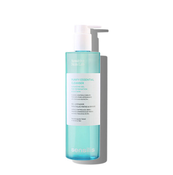 Sensilis – Purify Essential Cleanser 400 Ml Gel Nettoyant Purifiant & Équilibrant Peaux Mixtes à Grasses