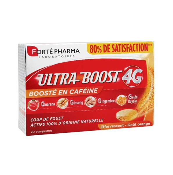 Forte Pharma – Vitalité 4 G Ultra Boost 20 Comprimés Effervescents