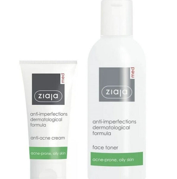 Ziaja – Med Anti-acne Crème 50 Ml + Toner 200 Ml Offert