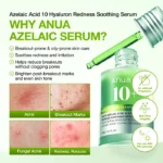 Anua – 10+ Azelaic Acid 10 Hyaluron Redness Soothing Serum – 30 Ml