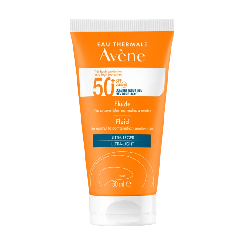 Avène – Solaire Fluide Très Haute Protection SPF 50+ – 50 Ml 1 Avène Solaire Fluide Très Haute Protection SPF 50+