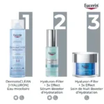 Eucerin Hyaluron Filler + 3x Effect Soin de Nuit Booster d'Hydratation 50Ml