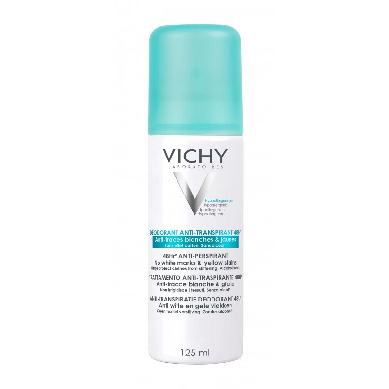 Vichy – Deo Spray Anti-traces 48 H – 125 Ml 1 Deo Spray Anti-traces 48H Vichy