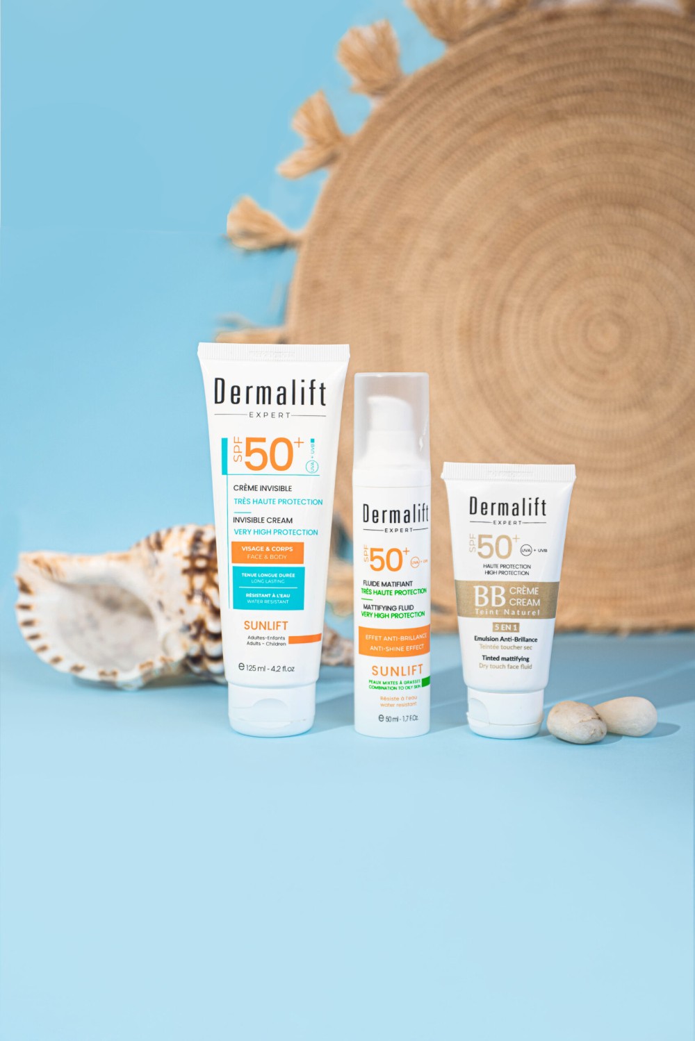 Protections solaires Sunlift SPF 50+ de Dermalift