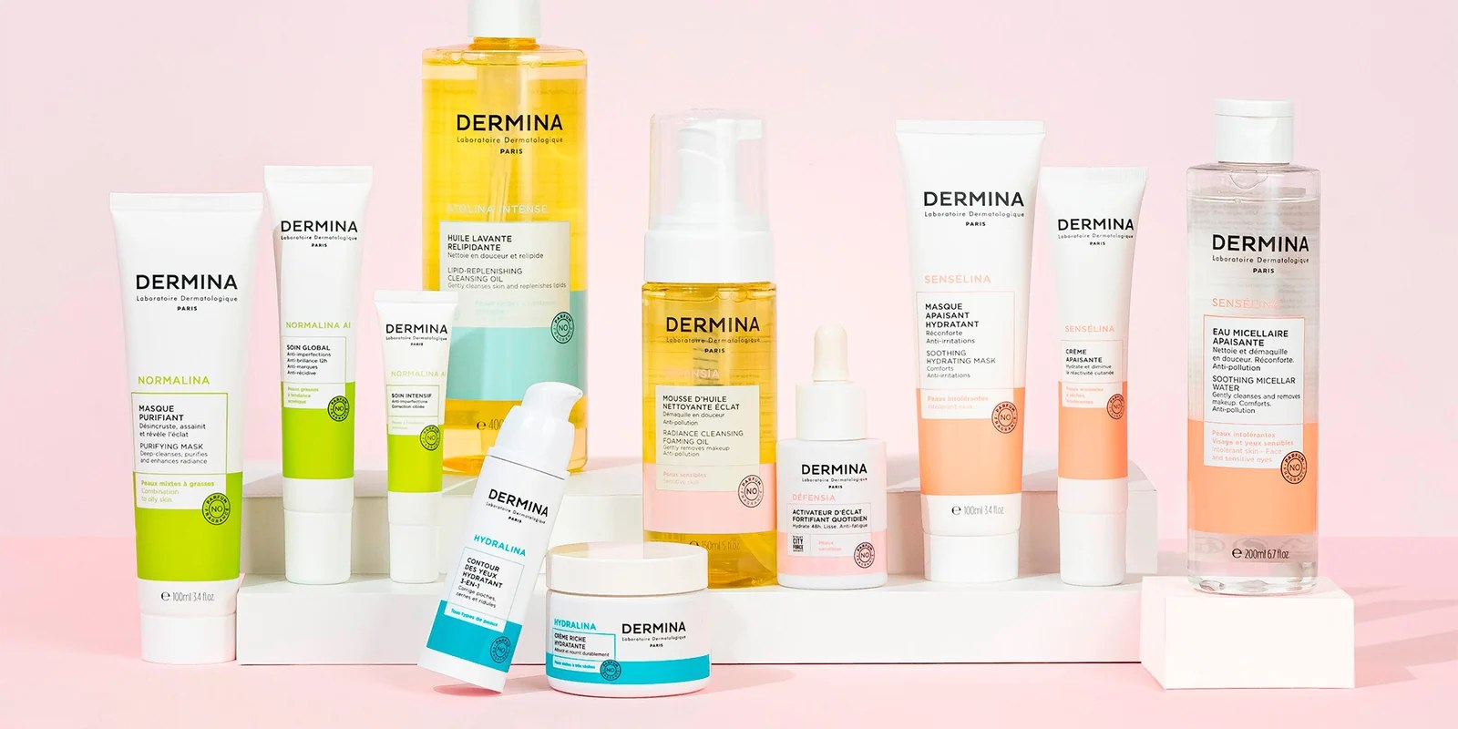Dermina, soins sans parfum pour peaux sensibles
