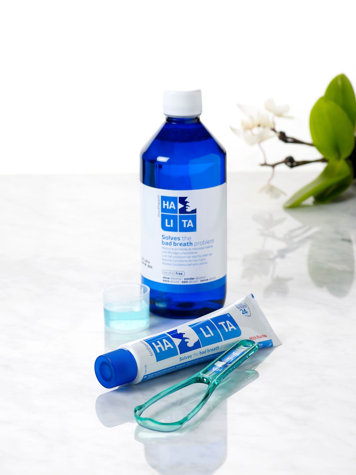 Bain de bouche et dentifrice Halita