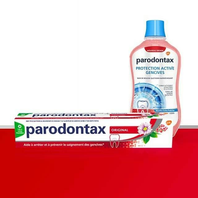 Dentifrice Parodontax Original et bain de bouche Parodontax