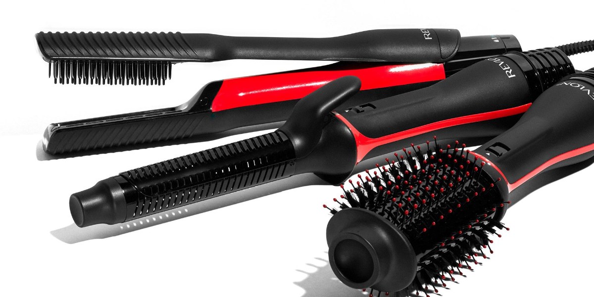 Appareils coiffants Revlon : brosse soufflante, lisseur et fer à boucler